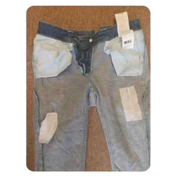 MAC Ashley Distressed Medium Wash Skinny Jeans Size 34 - Picture 12 of 12